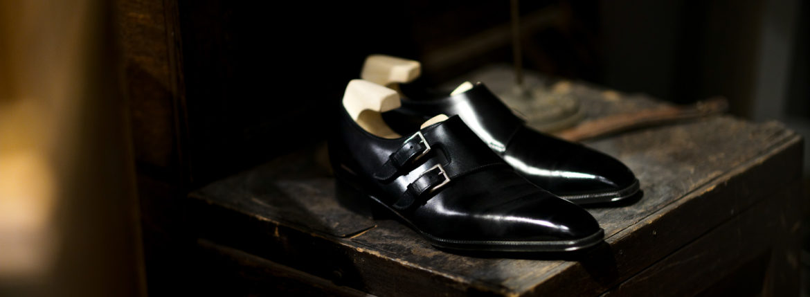 Yohei Fukuda // Double Monk Strap Shoes BLACK 【Bespoke】ヨーヘイフクダ 福田洋平 ビスポークシューズ オーダー会 受注会 名古屋 受注会開催 オーダー会開催 ダブルモンクストラップシューズ ドレスシューズ ブラック 仮縫い 完成 福田洋平 Yohei Fukuda　東京都港区北青山2-12-27 BAL青山2F　既製靴　ビスポークシューズ ビスポーク 受注会 オーダー会 ダブルモンク テディベア Yohei Fukuda learned shoemaking in Northamptonshire, the traditional home of English shoemaking, followed by a local apprenticeship and then work for several years for London firms.After returning to Japan he founded Yohei Fukuda in Tokyo in 2008. Since its founding the workshop has grown and now has 4 additional craftsmen, each driven by the same passion for shoemaking and dedication to quality for which Yohei Fukuda shoes are known.At Yohei Fukuda the aim is to create classically styled shoes of the highest quality that will be of value to their owners for many years. By using the finest materials and time-tested techniques of traditional bespoke shoemaking, we hope to make shoes of timeless elegance.名だたるビスポーク・シューメーカーで靴作りを手がけてきた福田洋平が2008年に設立した「Yohei Fukuda」の公式オンラインショップ。伝統的な英国靴の仕立てを継承しつつ、ミリ単位にまでこだわる日本人ならではの感性で、モダン