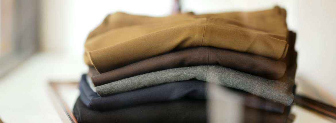 cuervo bopoha "Brad" 2WAY LIGHT COMFORT JERSEY GOLD,BROWN,GRAY,NAVY,BLACK 2021AW クエルボヴァローナ ブラッド ジャージースラックス ゴールド ブラウン グレー ネイビー ブラック 愛知 名古屋 Alto e Diritto altoediritto アルトエデリット 黒スラックス 秋冬スラックス ウールスラックス