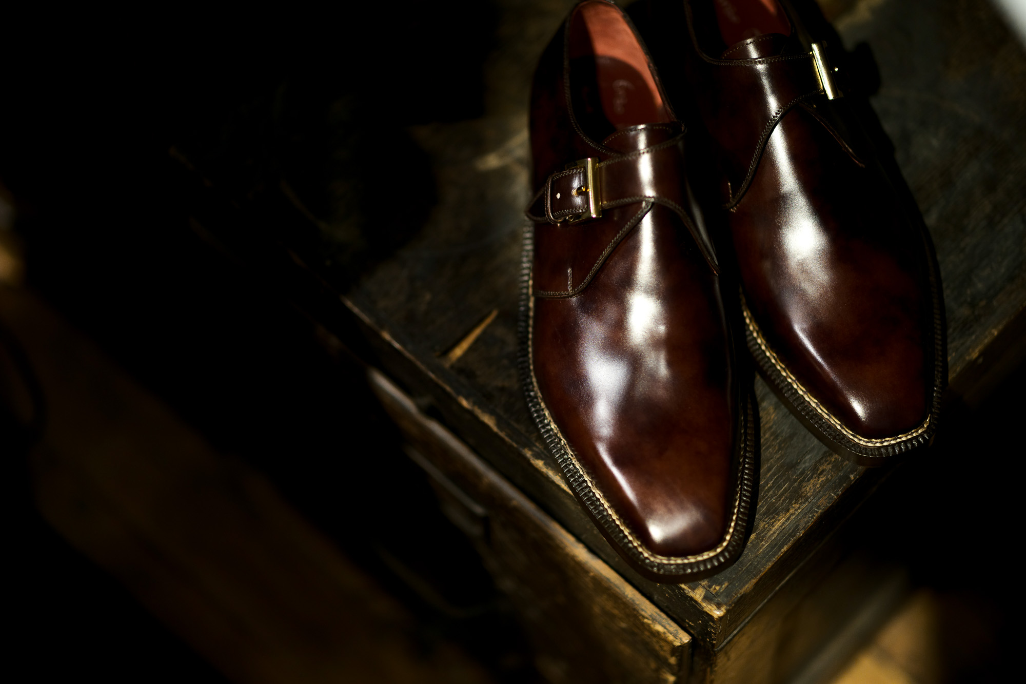 ENZO BONAFE "ART.3721" Single Monk Strap Shoes MUSEUM CALF DARK BROWN 2021 エンツォボナフェ シングルモンクストラップシューズ ミュージアムカーフ ダークブラウン 愛知 名古屋 Alto e Diritto altoediritto アルトエデリット