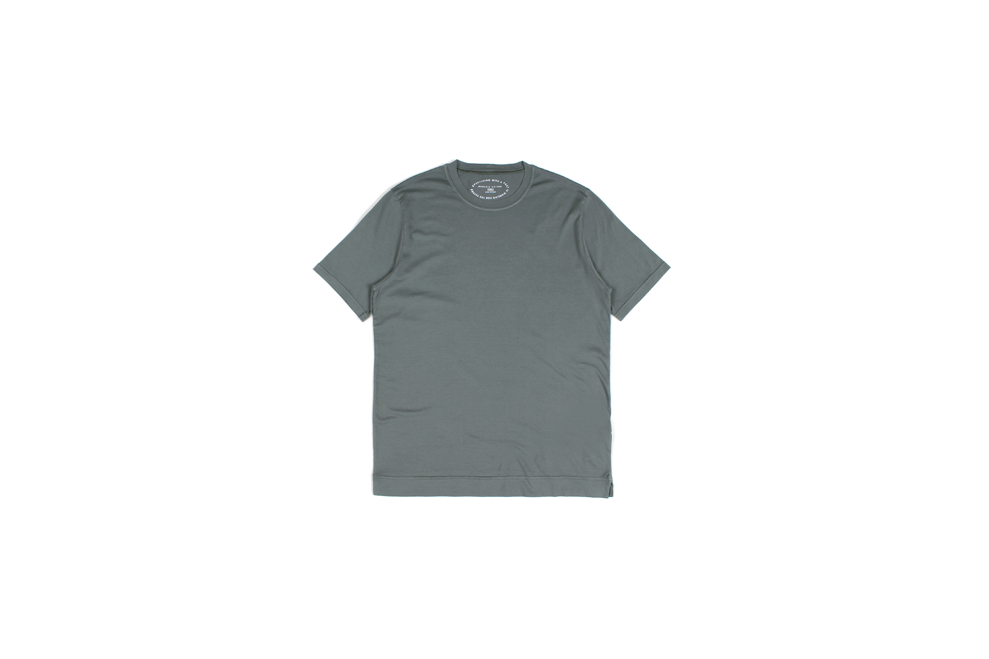 FEDELI(フェデリ) Crew Neck T-shirt (クルーネック Tシャツ) ギザコットン Tシャツ KHAKI (カーキ・710) made in italy (イタリア製) 2022 春夏 【Special Color】【ご予約開始】愛知 名古屋 Alto e Diritto altoediritto アルトエデリット オリーブ