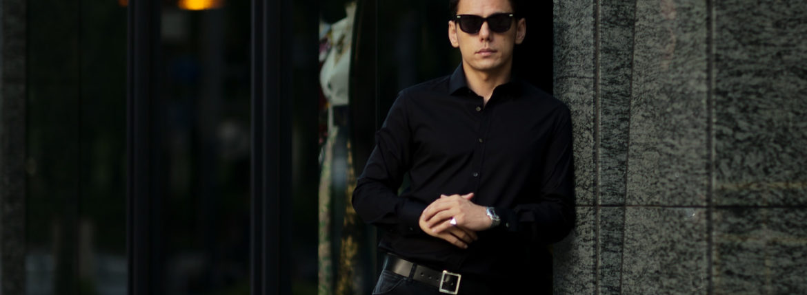 FIXER (フィクサー) FST-01(エフエスティー01) Broad Dress Shirts ストレッチコットン ブロード シャツ BLACK (ブラック) 【ご予約受付中】【2021.7.19(Mon)～2021.8.08(Sun)】のイメージ