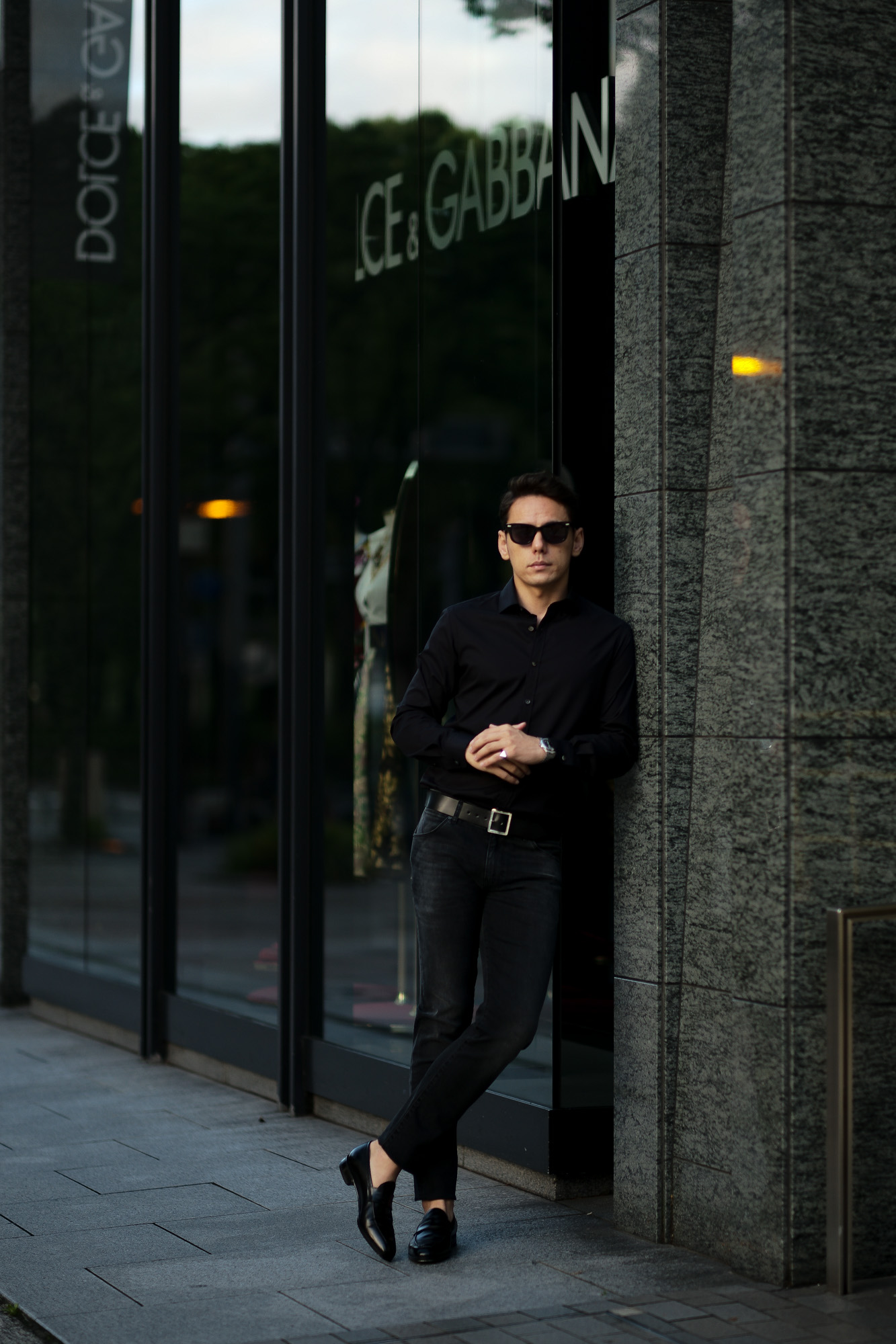 FIXER (フィクサー) FST-01 Broad Dress Shirts ストレッチコットン ブロード シャツ BLACK (ブラック) 【ご予約開始】愛知 名古屋 Alto e Diritto altoediritto アルトエデリット 黒シャツ ブラックシャツ