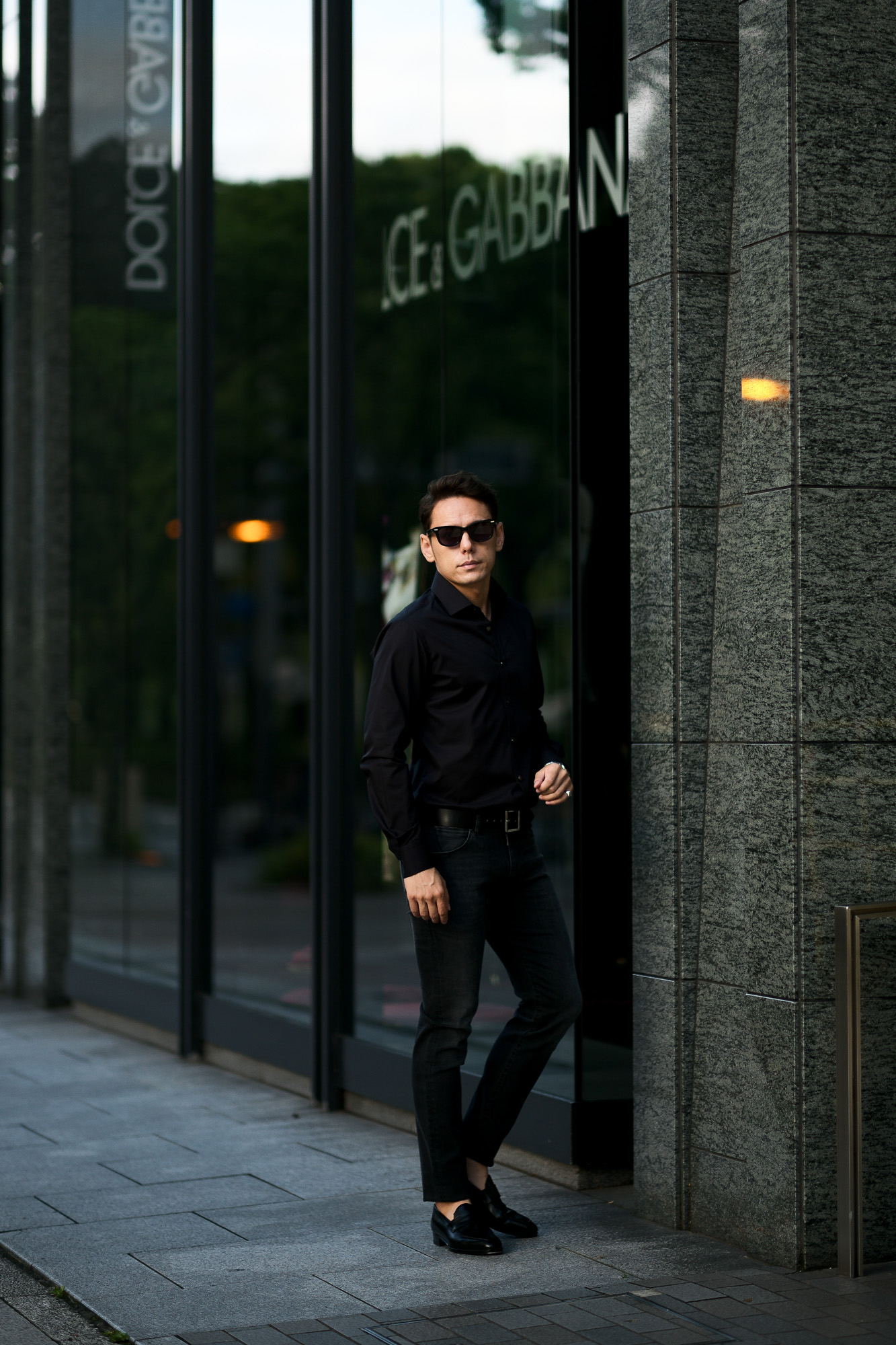 FIXER (フィクサー) FST-01 Broad Dress Shirts ストレッチコットン ブロード シャツ BLACK (ブラック) 【ご予約開始】愛知 名古屋 Alto e Diritto altoediritto アルトエデリット 黒シャツ ブラックシャツ