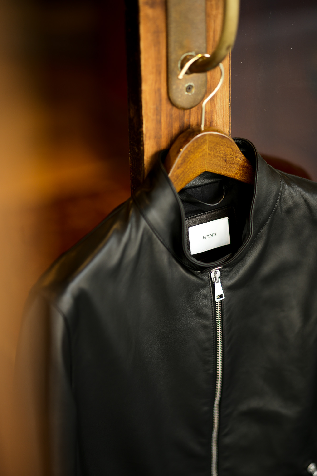 HEDIN (エディン) KIMON Single Leather Jacket (シングル レザー ジャケット) Lamb Leather ラムレザー シングル ライダース ジャケット NERO (ブラック) Made in italy (イタリア製) 2021秋冬 【Alto e Diritto 別注】 【Speical Model】愛知 名古屋 Alto e Diritto altoediritto アルトエデリット レザージャケット ライダースジャケット