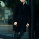 ISAIA (イザイア) ROSS (ロス) ビキューナ シングルブレスト チェスターコート BLACK (ブラック・990) Made in italy (イタリア製) 2021 秋冬のイメージ