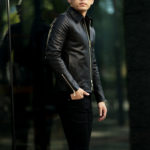 ISAMU KATAYAMA BACKLASH The Line (イサムカタヤマ バックラッシュ ザ・ライン) GUIDI CALF SINGLE RIDERS No.T-231 (グイディ カーフ シングルライダース) 925 STERLING SILVER (925 スターリングシルバー) レザー シングルライダース ジャケット BLACK (ブラック) MADE IN JAPAN (日本製) 2021 【Alto e Diritto 限定,別注】【Special Model】【ご予約受付中】のイメージ