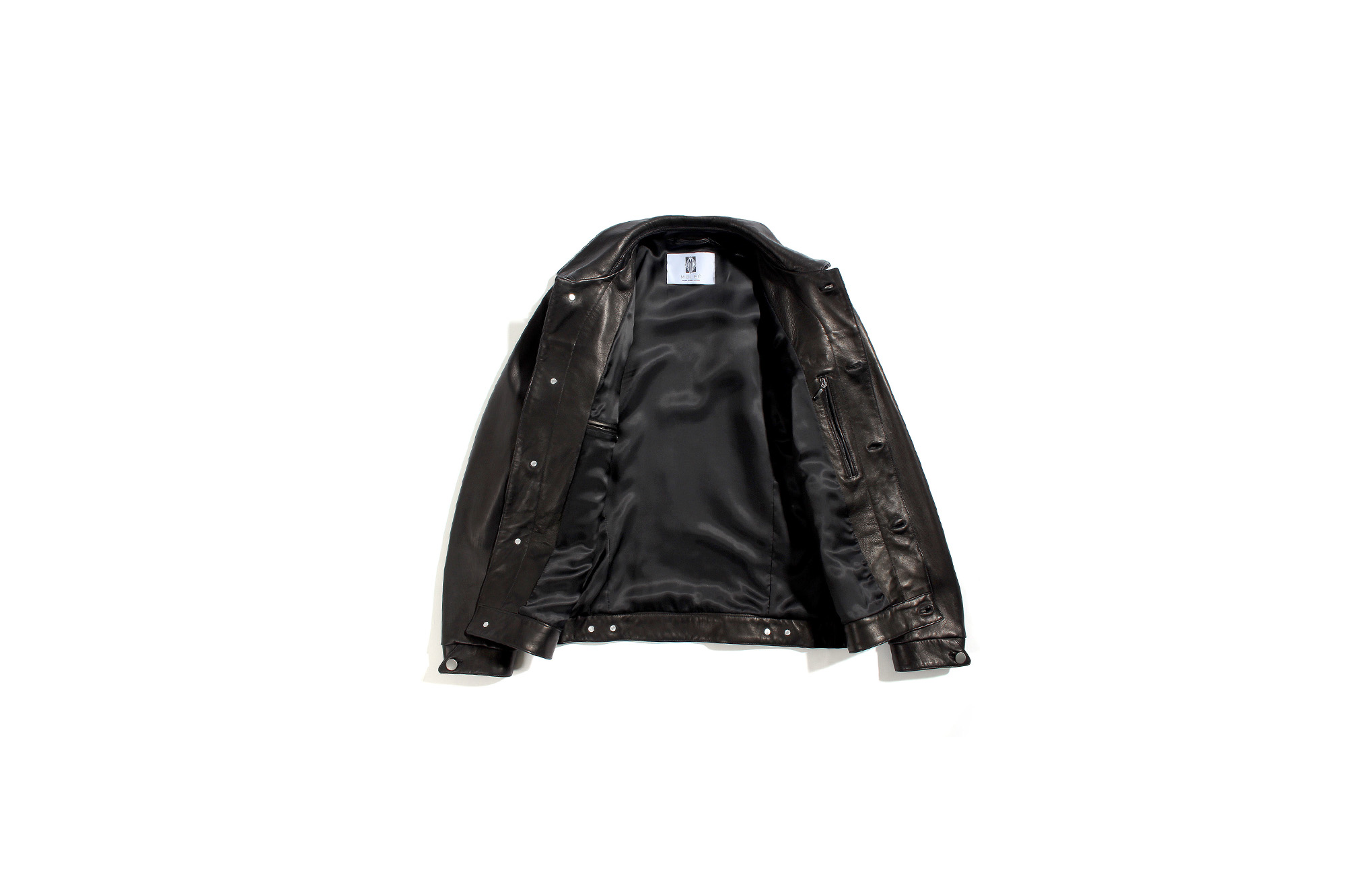 MOLEC (モレック) 3rd type Leather Jacket (3rdタイプ レザー ジャケット) PLONGE Lambskin プロンジェラムレザー サードタイプ レザー トラッカージャケット NERO (ブラック) Made in italy (イタリア製) 2021 【ご予約開始】愛知 名古屋 Alto e Diritto altoediritto アルトエデリット