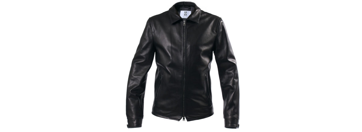 MOLEC (モレック) Single Leather Jacket (シングル レザージャケット) PLONGE Lambskin プロンジェラムレザー シングル ライダース ジャケット NERO (ブラック)　Made in italy (イタリア製) 2021 【ご予約開始】のイメージ