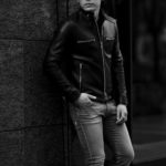 cuervo bopoha (クエルボ ヴァローナ) Satisfaction Leather Collection (サティスファクション レザー コレクション) MATT (マット) LAMB LEATHER (ラムレザー) シングル ライダース ジャケット BLACK (ブラック) MADE IN JAPAN (日本製) 2022 【Special Model】【ご予約開始】のイメージ