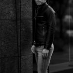 cuervo bopoha (クエルボ ヴァローナ) Satisfaction Leather Collection (サティスファクション レザー コレクション) MATT (マット) LAMB LEATHER (ラムレザー) シングル ライダース ジャケット BLACK (ブラック) MADE IN JAPAN (日本製) 2022 【Special Model】【ご予約受付中】のイメージ