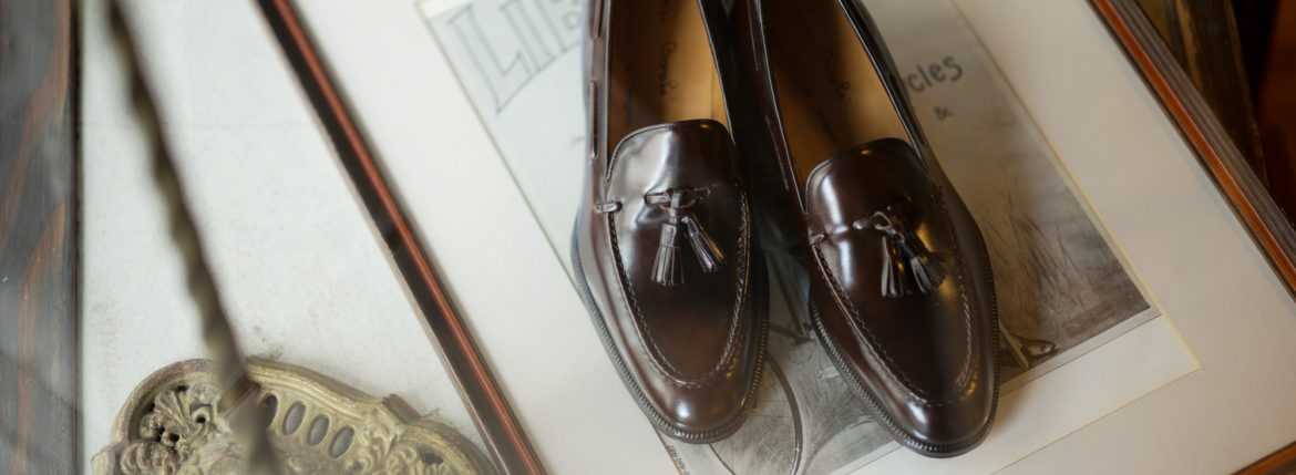 ENZO BONAFE(エンツォボナフェ) ART. EB-07 Tassel Loafer タッセルローファー MUSEUM CALF(ミュージアムカーフ) ドレスシューズ ローファー DARK BROWN (ダークブラウン) made in italy (イタリア製) 2021 秋冬新作のイメージ