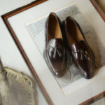 ENZO BONAFE(エンツォボナフェ) ART. EB-07 Tassel Loafer タッセルローファー MUSEUM CALF(ミュージアムカーフ) ドレスシューズ ローファー DARK BROWN (ダークブラウン) made in italy (イタリア製) 2021 秋冬新作のイメージ