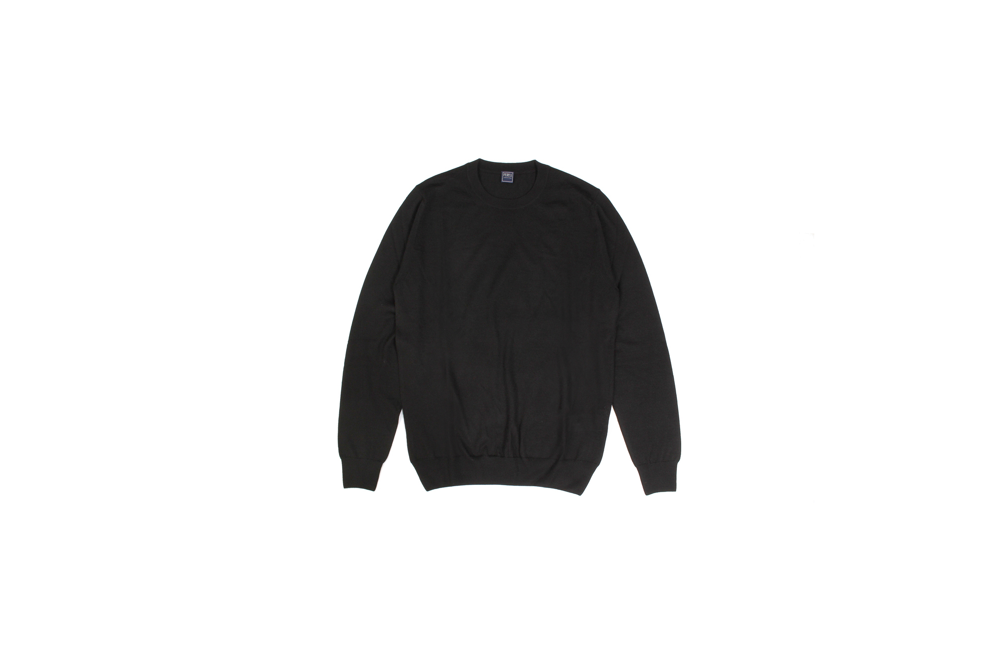 FEDELI (フェデリ) Silk Cashmere Crew Neck Sweater シルクカシミア クルーネック セーター BLACK (ブラック・9)made in italy (イタリア製) 2021 秋冬新作 【入荷しました】【フリー分発売開始】愛知 名古屋 Alto e Diritto altoediritto アルトエデリット シルカシニット