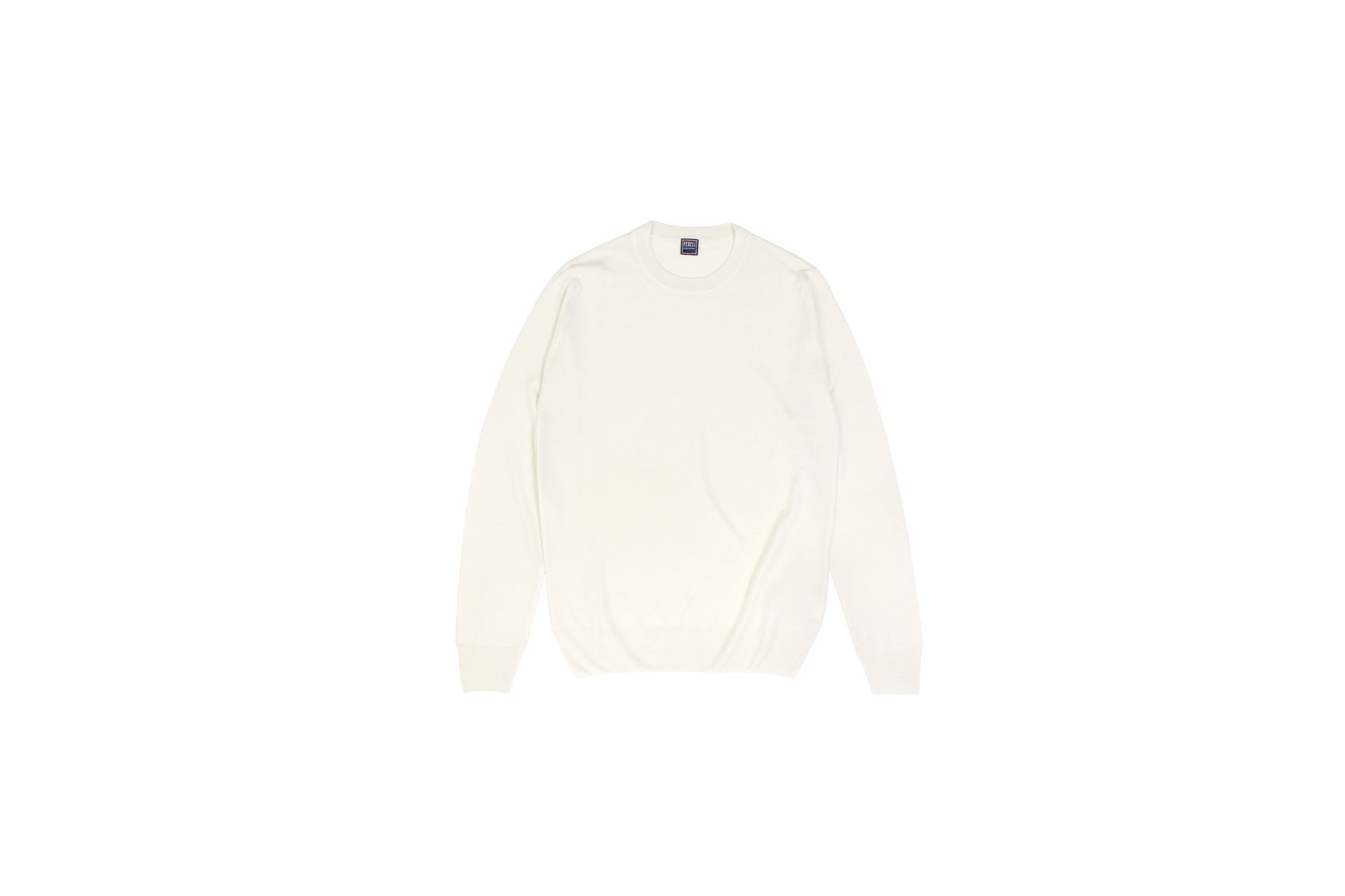 FEDELI (フェデリ) Silk Cashmere Crew Neck Sweater シルクカシミア クルーネック セーター WHITE (ホワイト・22) made in italy (イタリア製) 2021 秋冬新作 【入荷しました】【フリー分発売開始】愛知 名古屋 Alto e Diritto altoediritto アルトエデリット シルカシニット