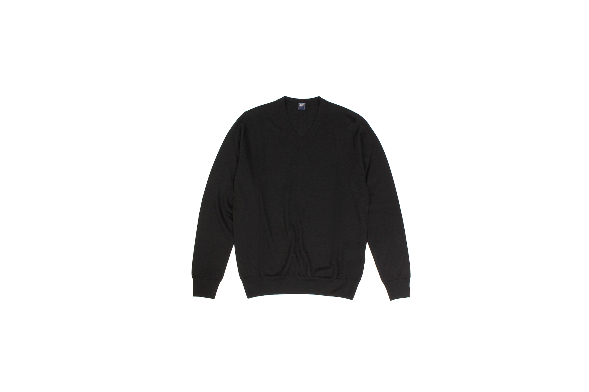 FEDELI (フェデリ) Silk Cashmere V Neck Sweater シルクカシミア Vネック セーター BLACK (ブラック・9) made in italy (イタリア製) 2021 秋冬新作 【入荷しました】【フリー分発売開始】Alto e Diritto altoediritto アルトエデリット 愛知 名古屋 シルカシ Vネックニット