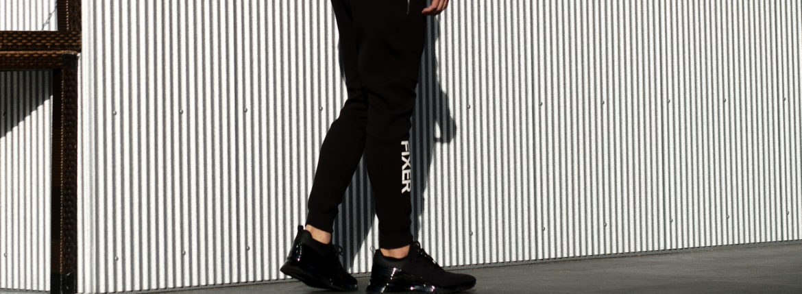 FIXER (フィクサー) FPT-01(エフピーティー01) Technical Jersey Jogger Pants テクニカルジャージー ジョガーパンツ BLACK (ブラック) 【ご予約開始】【2021.7.19(Sat)～2021.8.08(Sun)】 愛知　名古屋 Alto e Diritto アルトエデリット ジャージ スウェットパンツ