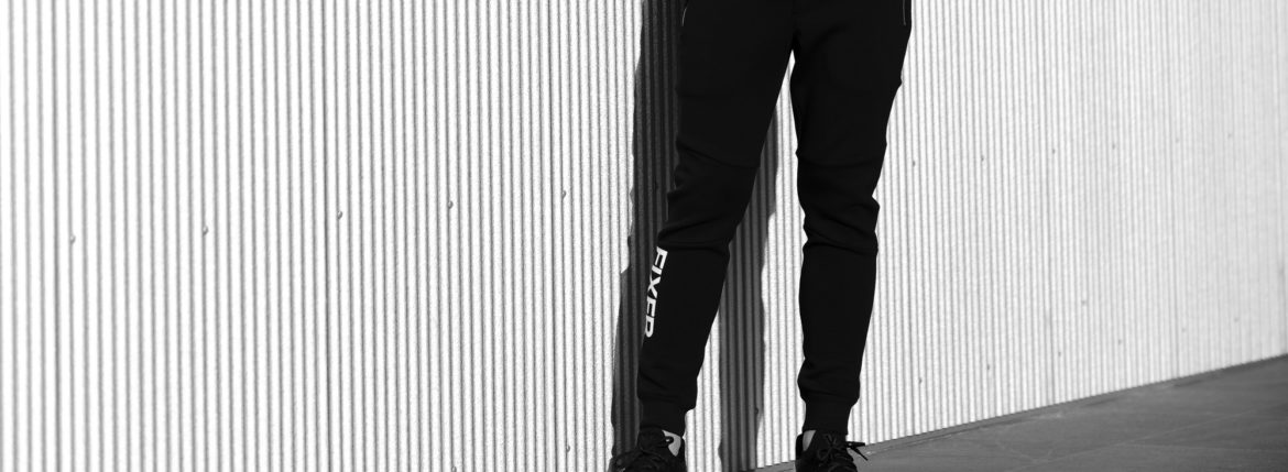 FIXER (フィクサー) FPT-01(エフピーティー01) Technical Jersey Jogger Pants テクニカルジャージー ジョガーパンツ BLACK (ブラック)のイメージ