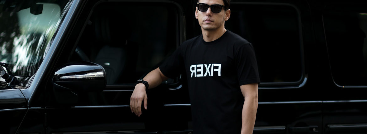 FIXER (フィクサー) FTS-03 Reverse Print Crew Neck T-shirt リバースプリント Tシャツ BLACK (ブラック) 【ご予約開始】【2021.7.19(Mon)～2021.8.08(Sun)】 愛知 名古屋 Alto e Diritto altoediritto アルトエデリット Tシャツ