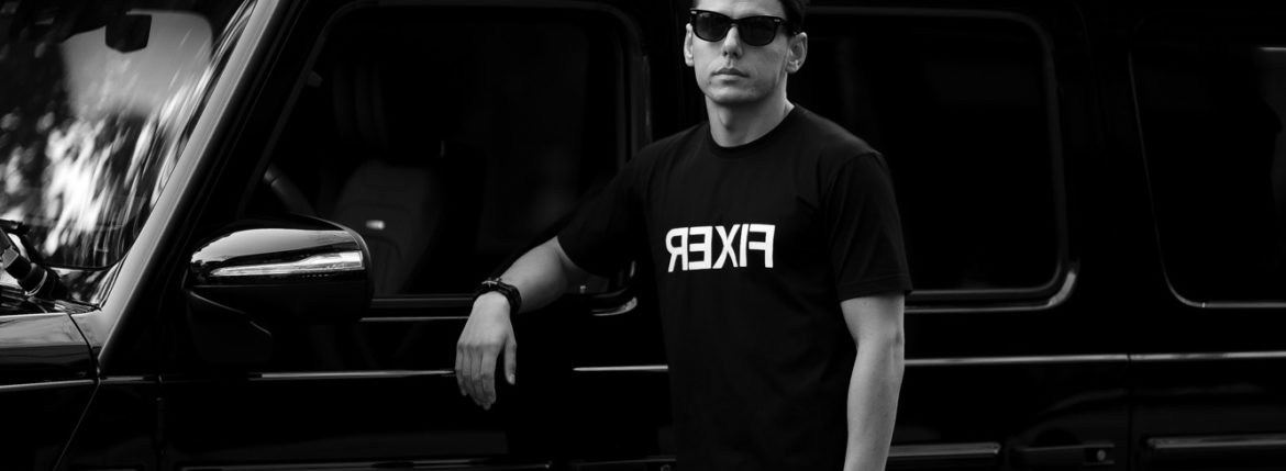 FIXER (フィクサー) FTS-03 Reverse Print Crew Neck T-shirt リバースプリント Tシャツ BLACK (ブラック) 愛知 名古屋 Alto e Diritto altoediritto アルトエデリット Tシャツ