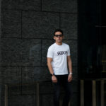 FIXER (フィクサー) FTS-03 Reverse Print Crew Neck T-shirt リバースプリント Tシャツ WHITE (ホワイト) 【SOLD OUT】のイメージ