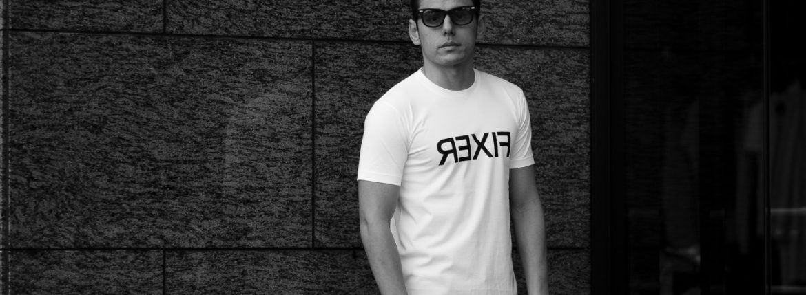 FIXER (フィクサー) FTS-03 Reverse Print Crew Neck T-shirt リバースプリント Tシャツ WHITE (ホワイト) 愛知 名古屋 Alto e Diritto altoediritto アルトエデリット Tシャツ