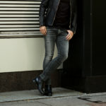 ISAMU KATAYAMA BACKLASH (イサムカタヤマ バックラッシュ) Stretch Skinny Crash Denim Pants ストレッチ スキニー クラッシュ デニムパンツ BLACK CRASH (ブラッククラッシュ) MADE IN JAPAN (日本製) 2021 【Alto e Diritto別注】【Special Model】のイメージ