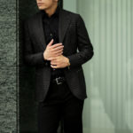 LUCA GRASSIA (ルカ グラシア) SALVATORE (サルヴァトーレ) ウールカシミア チェックジャケット BROWN (ブラウン) Made in italy (イタリア製) 2021 秋冬新作のイメージ