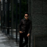 MOLEC (モレック) 3rd type Leather Jacket (3rdタイプ レザー ジャケット) PLONGE Lambskin プロンジェラムレザー サードタイプ レザー トラッカージャケット NERO (ブラック) Made in italy (イタリア製) 2021 【ご予約受付中】のイメージ