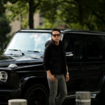 MOORER (ムーレー) FAYER-UR (フェイヤー) Suede Leather Down Vest スエードレザー ダウンベスト BLU (ネイビー) Made in italy (イタリア製) 2021 秋冬 【Alto e Diritto別注】【Special Special Special Model】【ご予約受付中】のイメージ