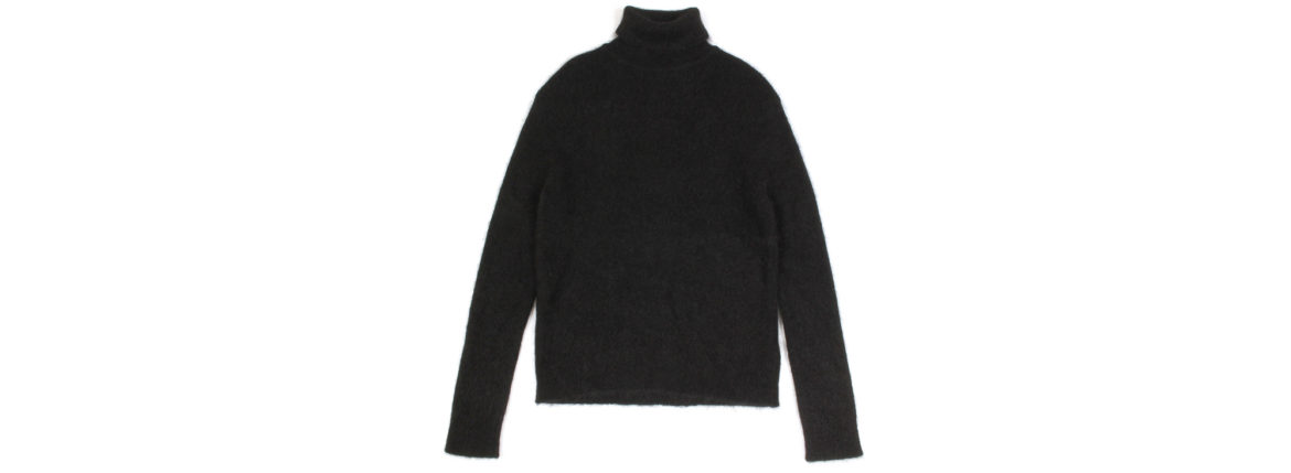 RIVORA (リヴォラ) GENTLE Knit High Neck (ジェントル ニット ハイネック) Cashmere Mohair Silk カシミア モヘア シルク ニット タートルネックセーター BLACK (ブラック・010)　MADE IN JAPAN (日本製) 2021秋冬 【Alto e Diritto 別注】【Special Model】愛知 名古屋 Alto e Diritto altoediritto アルトエデリット