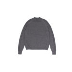 RIVORA (リヴォラ) SIDE CABLE Mock Neck Pull-Over (サイドケーブル モックネック プルオーバー) SUPER120s Wool サイドケーブル ウール モックネック セーター GRAY (グレー・020) MADE IN JAPAN (日本製) 2021 秋冬 【ご予約開始】のイメージ