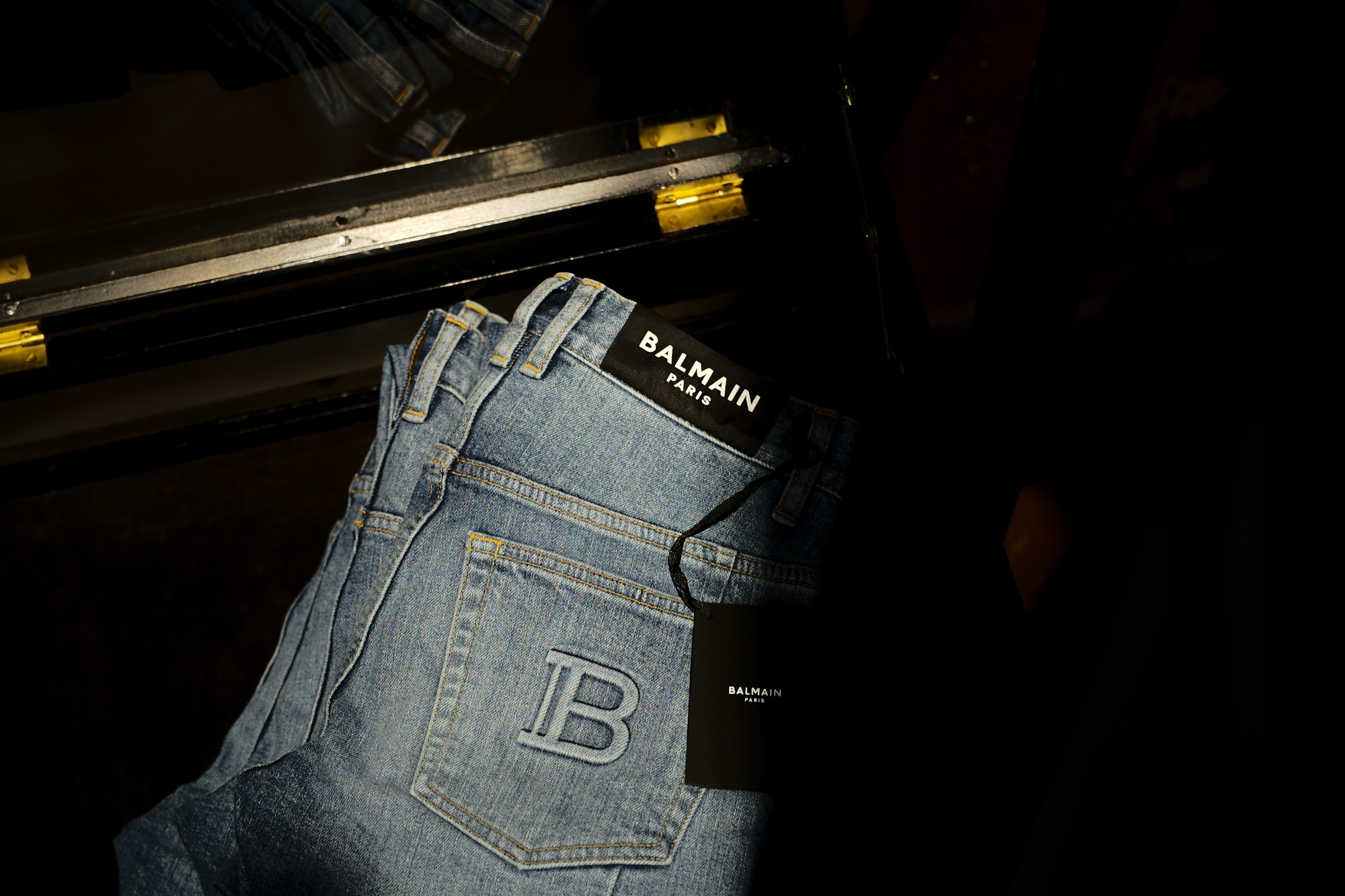 BALMAIN（バルマン）SKINNY COTTON SLIM CUT JEANS (スキニー コットン スリムカット ジーンズ) ストレッチ スキニー デニムパンツ BLUE (ブルー) MADE IN JAPAN (日本製) 2021秋冬 愛知 名古屋 Alto e Diritto altoediritto アルトエデリット デニム バルマンデニム