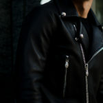 Balvenie Wilhelm (バルヴェニー ヴィルヘルム) No.01 DOUBLE RIDERS 925 SILVER (ナンバーゼロワン ダブルライダース 925シルバー) COW LEATHER (カウレザー) レザージャケット ダブルライダース ジャケット BLACK (ブラック) Made In England (イギリス製)のイメージ