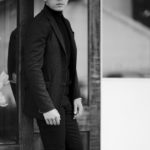 cuervo bopoha (クエルボ ヴァローナ) Sartoria Collection (サルトリア コレクション) Lobb (ロブ) Hound’s tooth Jersey ハウンドトゥースジャージ ジャケット BLACK (ブラック) MADE IN JAPAN (日本製) 2021秋冬のイメージ