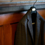 De Petrillo (デ ペトリロ) NAPOLI (ナポリ) カシミアウール グレンチェック ジャケット BROWN (ブラウン・72) Made in italy (イタリア製) 2021 秋冬新作 【入荷しました】【フリー分発売開始】のイメージ