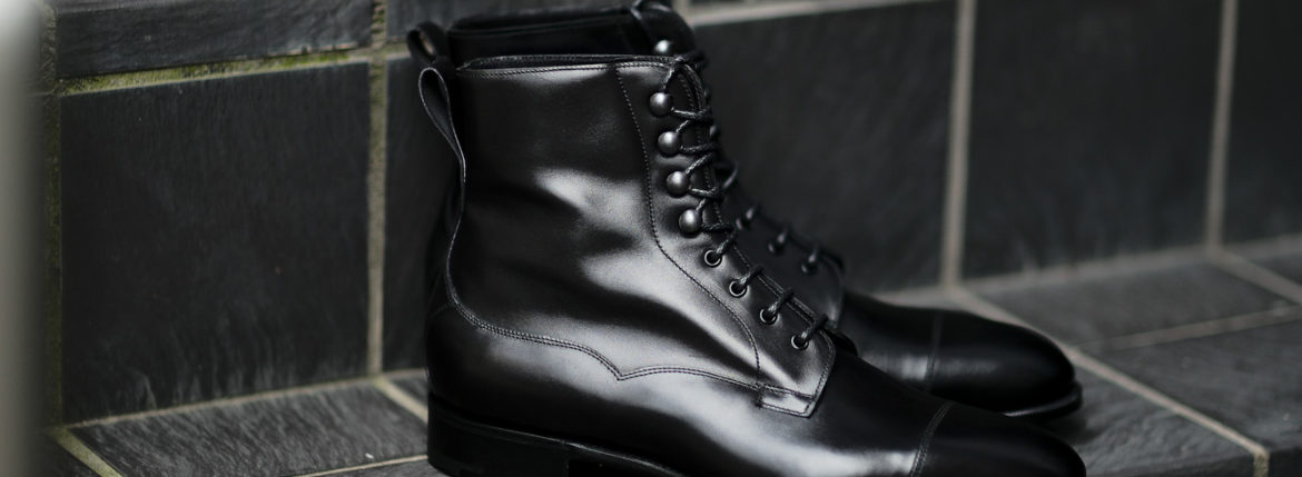 EDWARD GREEN (エドワードグリーン) GALWAY (ゴールウェイ) 82LAST E Lace up boots Black Calf ブラックカーフレザー レースアップブーツ BLACK (ブラック) Made In England (イギリス製) 2021 秋冬新作のイメージ