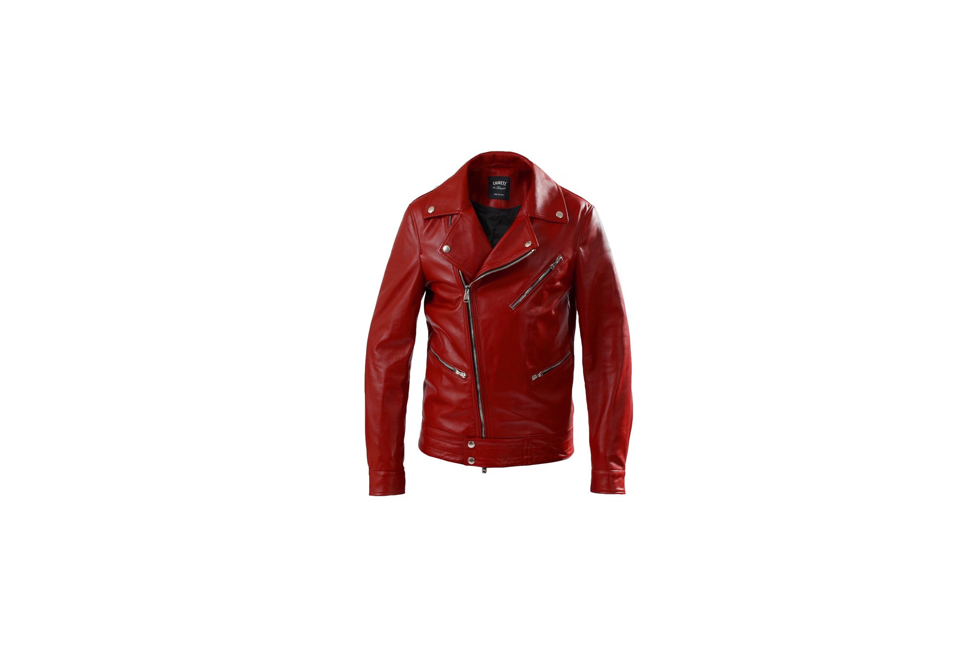 EMMETI (エンメティ) TORINO (トリノ) Lambskin (ラムレザー) ダブルライダース ROSSO (レッド) Made in italy (イタリア製) 2021秋冬 【Special Model】愛知　名古屋 Alto e Diritto altoediritto アルトエデリット