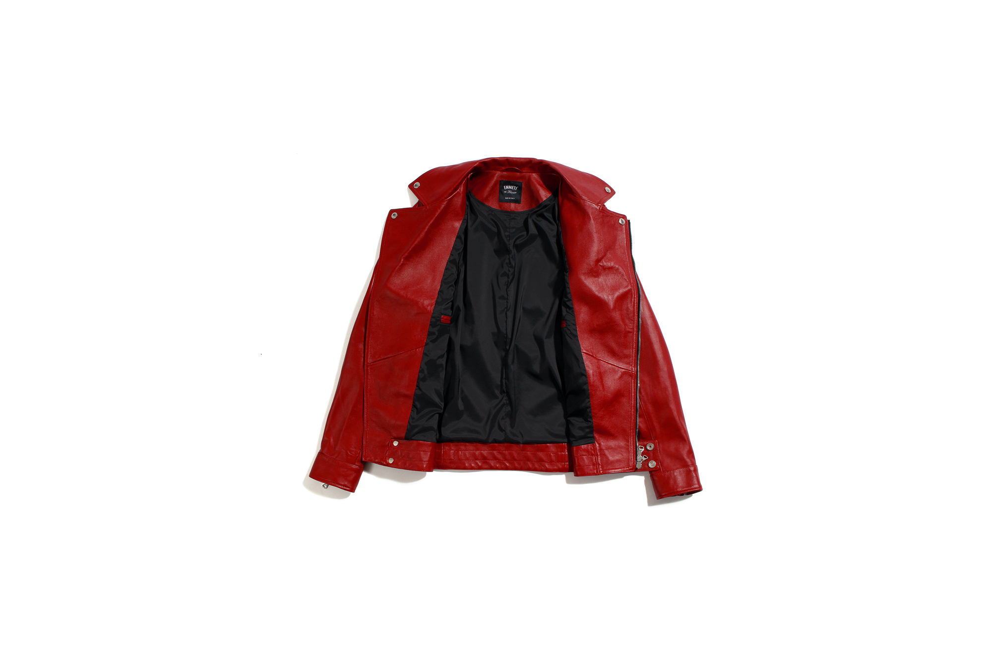 EMMETI (エンメティ) TORINO (トリノ) Lambskin (ラムレザー) ダブルライダース ROSSO (レッド) Made in italy (イタリア製) 2021秋冬 【Special Model】愛知　名古屋 Alto e Diritto altoediritto アルトエデリット