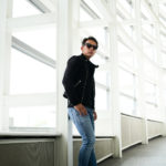 FIXER F1 DOUBLE RIDERS Cashmere Suede Leather × BALMAIN SKINNY COTTON SLIM CUT JEANS BLUE × LOUIS VUITTON Technical Knit V.N.R. Sneakers × FIXER BLACK PANTHER 925 STERLING SILVER MATTE BLACK × FIXER ILLUMINATI EYES RING PLATINUM PT 950 × PATEK PHILIPPE Nautilus 5711/1A-010のイメージ