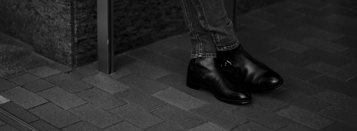 JOHN LOBB (ジョンロブ) ABBOT (アボット) 8695B Jodhpur Boots Black Calf ブラックカーフレザー ジョッパーブーツ BLACK (ブラック) Made In England (イギリス製) 2021 愛知 名古屋 Alto e Diritto altoediritto アルトエデリット ブーツ レザーブーツ johnlobbブーツ YOHEI FUKUDA ビスポーク 福田洋平 BESPOKE