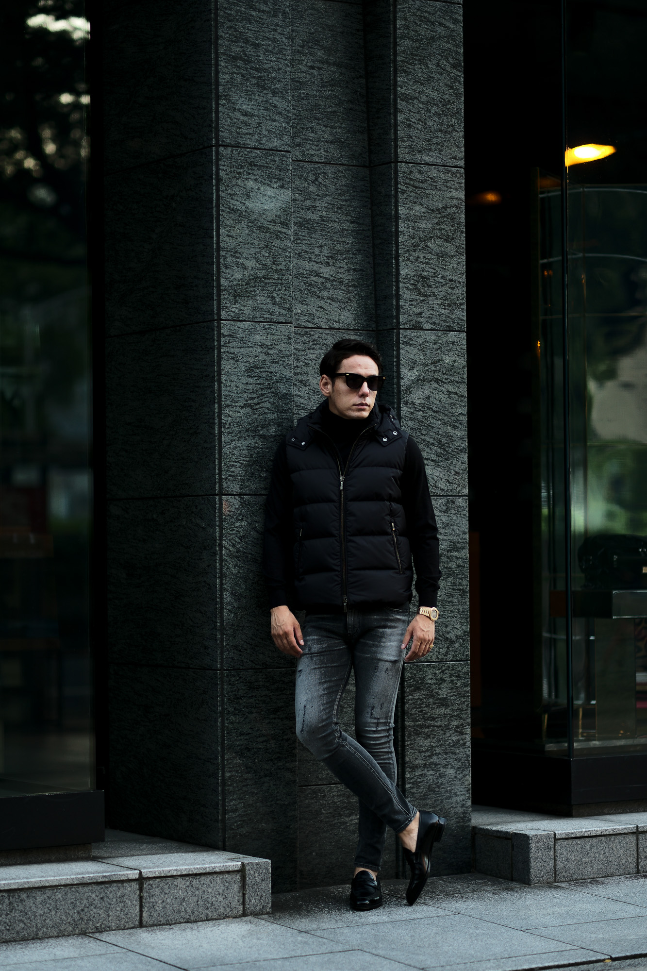 MOORER (ムーレー) FAYER (フェイヤー) Nylon Down Vest ナイロン