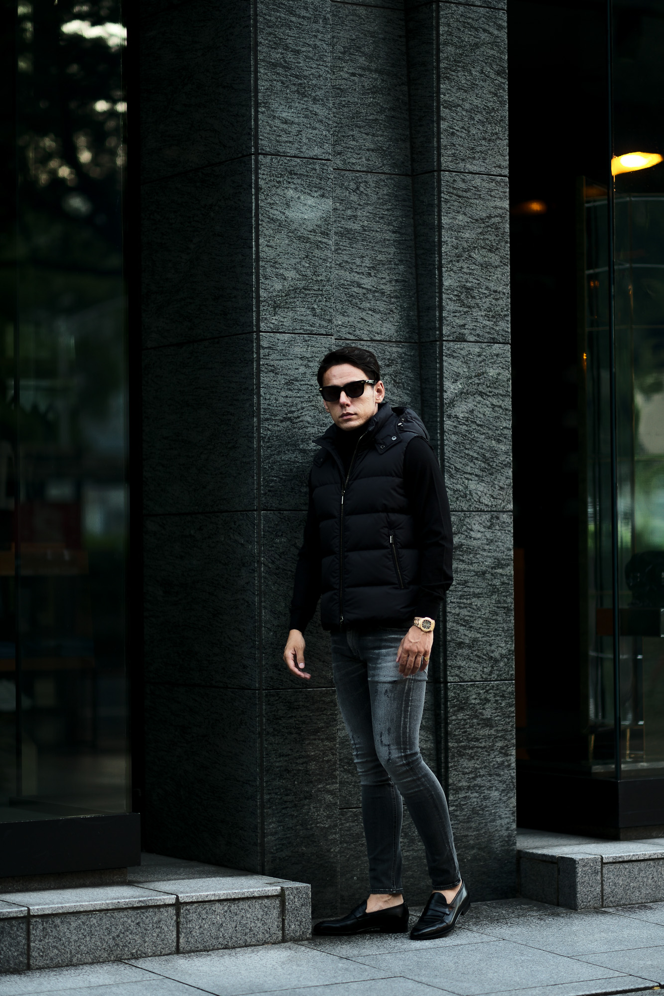 MOORER (ムーレー) FAYER (フェイヤー) Nylon Down Vest ナイロン