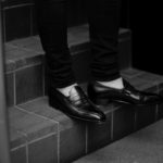 AUBERCY (オーベルシー) LUPIN 3565 Coin Loafer (ルパン) Du Puy Vitello デュプイ社ボックスカーフ ドレスシューズ ローファー NERO (ブラック) made in italy (イタリア製) 2021のイメージ