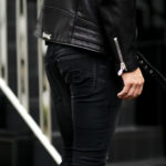 BALMAIN（バルマン）SKINNY COTTON SLIM CUT JEANS (スキニー コットン スリムカット ジーンズ) ストレッチ スキニー デニムパンツ NOIR (ブラック) MADE IN JAPAN (日本製) 2021 秋冬新作のイメージ