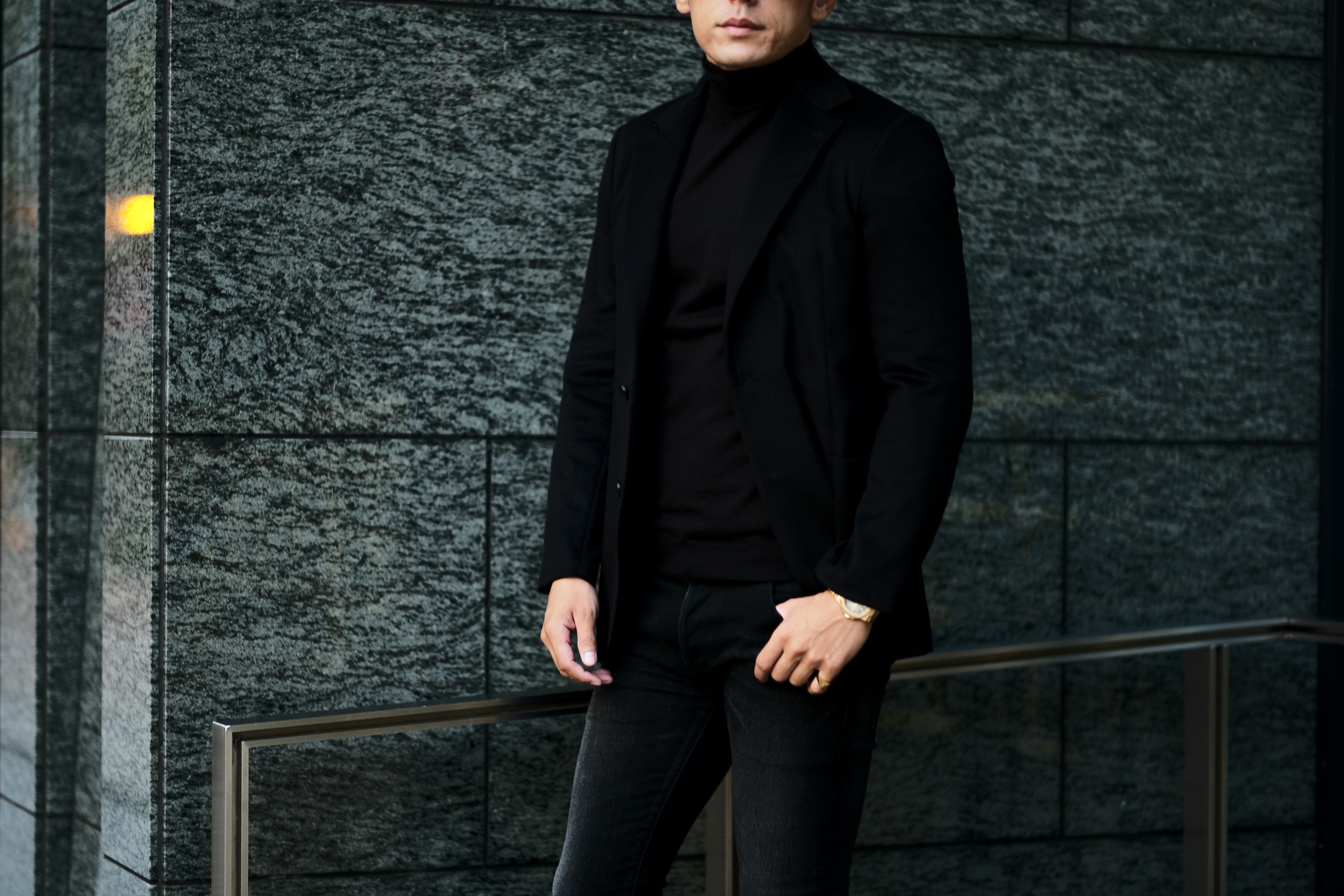 Finjack (フィンジャック) Cashmere 2B Jacket ヌーヴォラライン カシミヤ ジャケット BLACK (ブラック) Made in italy (イタリア製) 2021 秋冬新作 愛知 名古屋 Alto e Diritto altoediritto アルトエデリット カシミアジャケット カシミヤジャケット