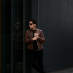 FIXER(フィクサー) F2(エフツー) SINGLE RIDERS Cow Leather シングルライダース ジャケット BROWN(ブラウン) 【ご予約受付中】【2021.12.17(Fri)～2021.12.25(Sat)】のイメージ