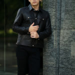 ISAMU KATAYAMA BACKLASH The Line (イサムカタヤマ バックラッシュ ザ・ライン) GUIDI CALF HUNTING No.T-212AL (グイディ カーフ ハンティングジャケット) 925 STERLING SILVER (925 スターリングシルバー) レザー ハンティング ジャケット BLACK (ブラック) MADE IN JAPAN (日本製) 2021 【Alto e Diritto 限定,別注】【Special Model】【ご予約受付中】のイメージ