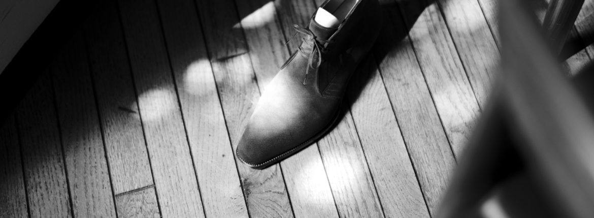 Yohei Fukuda // “3 Eyelet Chukka Boots” Black Calf Leather BLACK 【Alto e Diritto 別注】【Special Model】のイメージ