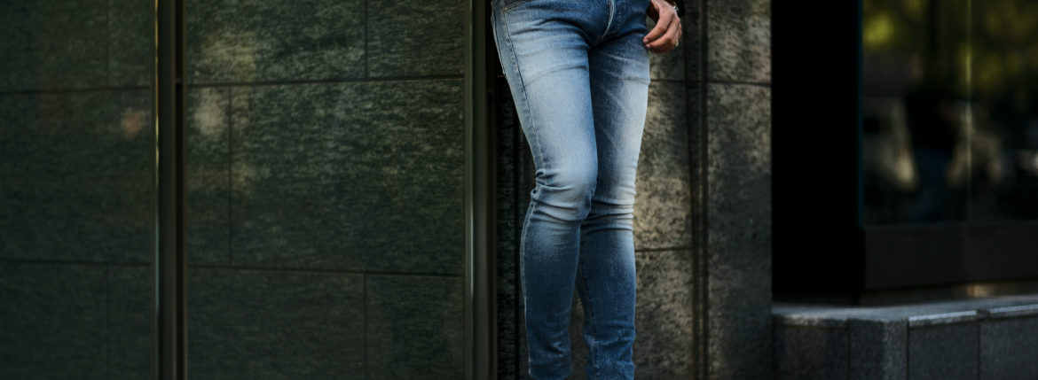 BALMAIN（バルマン）SKINNY COTTON SLIM CUT JEANS (スキニー コットン スリムカット ジーンズ) ストレッチ スキニー デニムパンツ BLUE (ブルー) MADE IN JAPAN (日本製) 2021秋冬 愛知 名古屋 Alto e Diritto altoediritto アルトエデリット デニム バルマンデニム