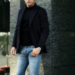 Finjack (フィンジャック) Cashmere 2B Jacket ヌーヴォラライン カシミヤ ジャケット NAVY (ネイビー) Made in italy (イタリア製) 2021 秋冬新作のイメージ